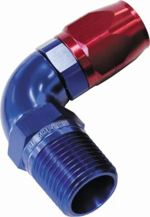 90° Male NPT Full Flow Swivel Hose End 1/4" to -8AN AF529-08-04