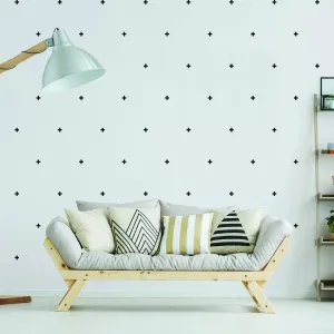 Adhesive CrossLine Vinyl Wall Decals - Artistic Home Accentuation Solution