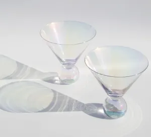 Aura Iridescent Martini Glasses (S/2)