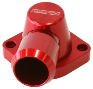 Billet Swivel Thermostat Housing - Red Finish AF64-2115R