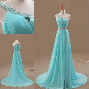 custom made long prom dress homecoming dress evening party bridesmaid formal dresses tiffany color dress