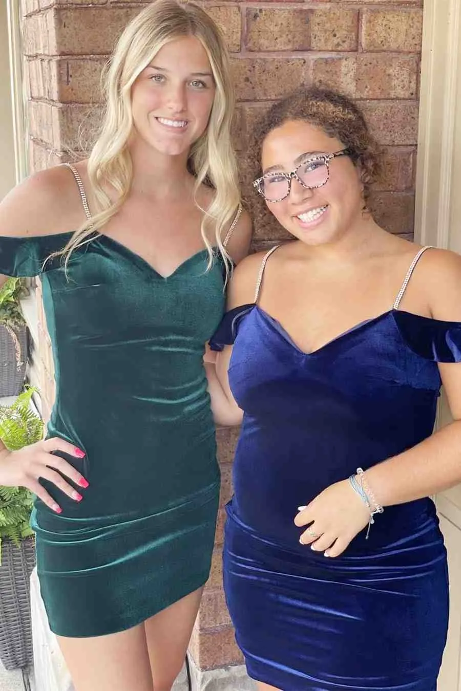 Green Velvet Bodycon Homecoming Dress,Navy Blue Cocktail Party Dresses