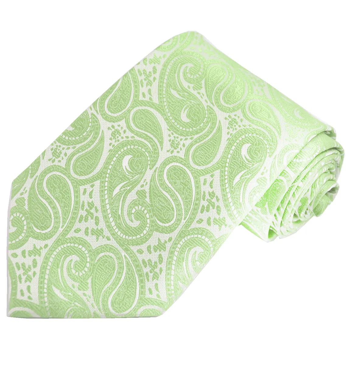 Lime Green Paisley Tuxedo Vest Set