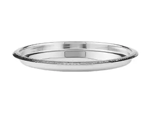 Maxwell & Williams Cocktail & Co Lexington Hammered Round Tray 35.5x2.5cm Silver Gift Boxed