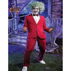 Michael Keaton Beetlejuice 2024 Red Tuxedo