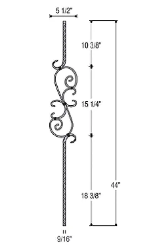 Three Piece Scroll : 2797